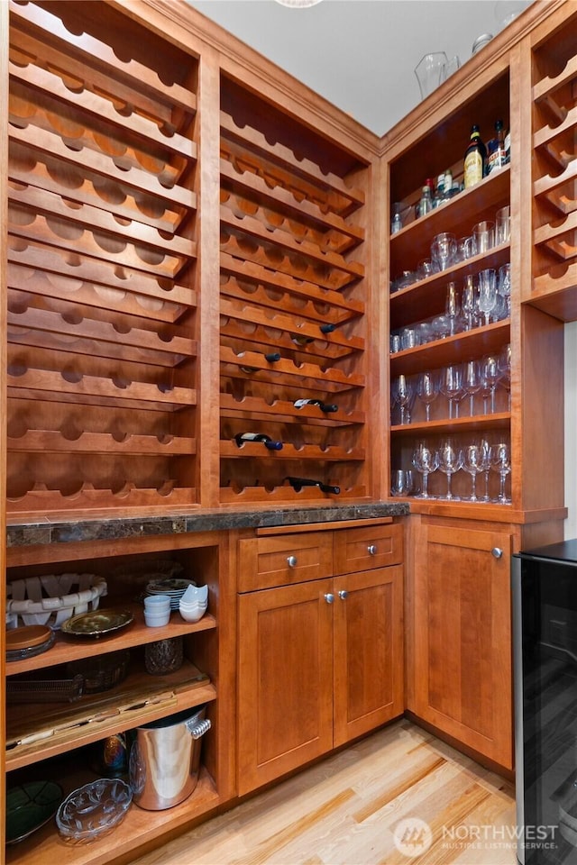 60 Marigold Dr, Bellingham, WA 98229 - wine room with wine cooler and light wood finished floors