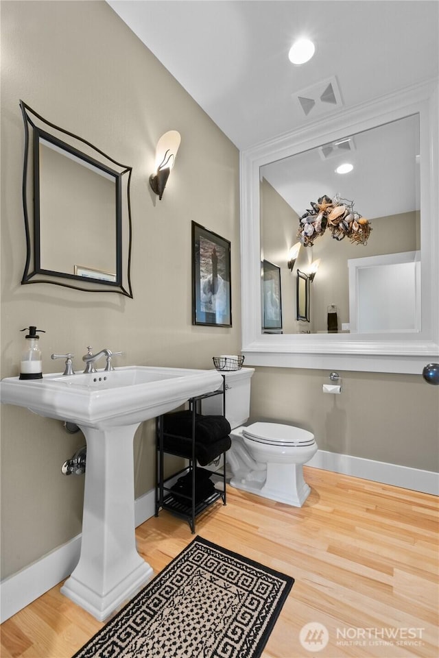 60 Marigold Dr, Bellingham, WA 98229 - bathroom featuring wood finished floors and toilet