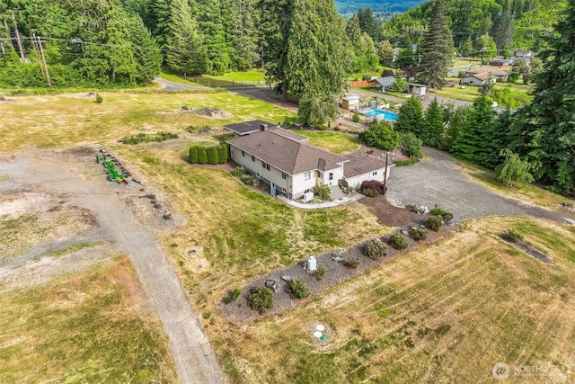 107 Peters Crk, Randle, WA 98377 - view of subject property with a forest and a pool