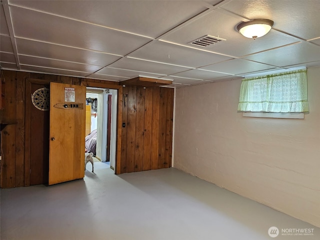 107 Peters Crk, Randle, WA 98377 - basement featuring wooden walls