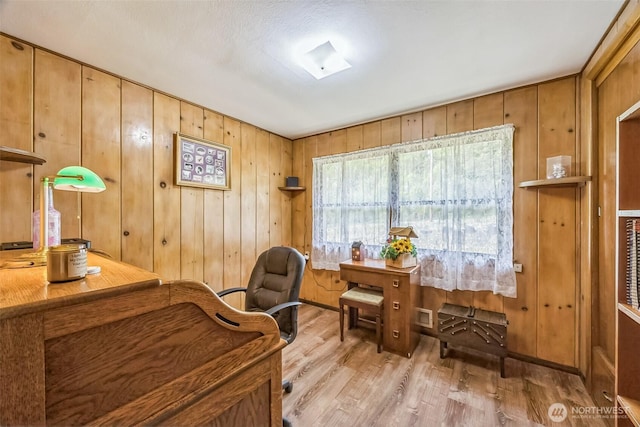 107 Peters Crk, Randle, WA 98377 - home office with wood finished floors and wooden walls