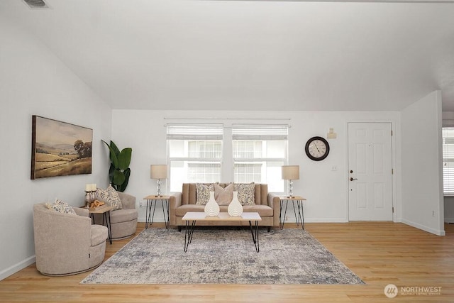 24027 222nd Pl SE Unit 88, Maple Valley, WA 98038 - living room featuring wood finished floors and baseboards