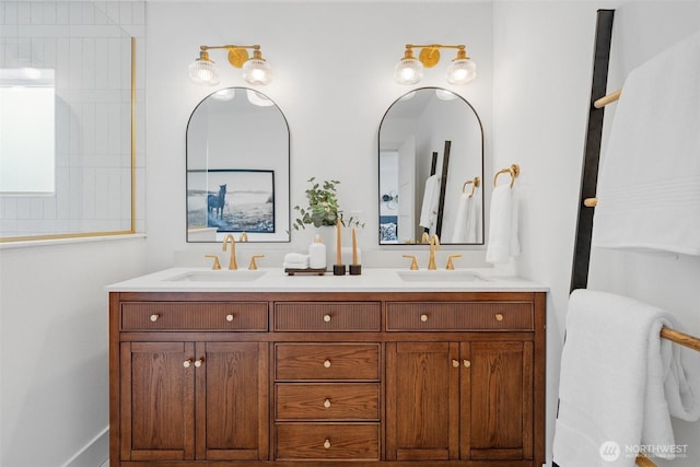 4658 N Defiance St, Tacoma, WA 98407 - bathroom featuring double vanity