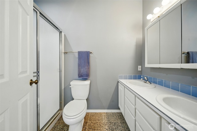 1950 K St, Walla Walla, WA 99362 - bathroom featuring double vanity and a stall shower
