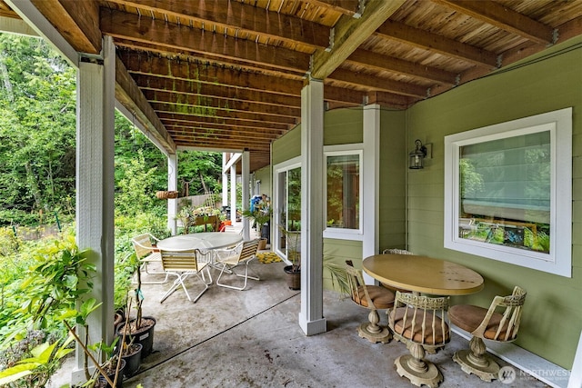 34059 Bridge View Dr NE, Kingston, WA 98346 - view of patio featuring outdoor dining area