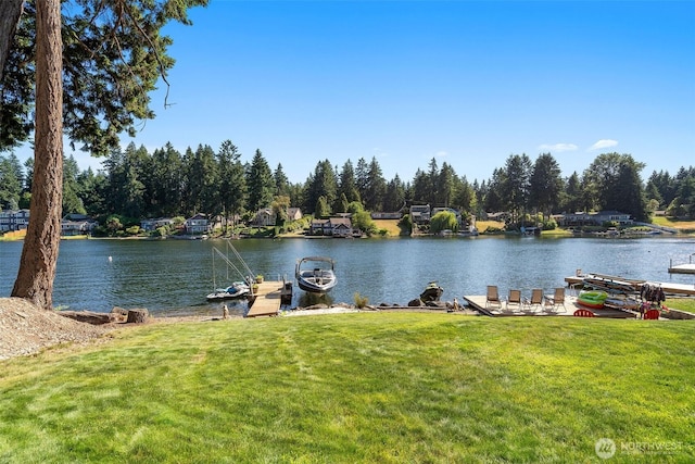 7235 20th Ave SE Unit A & B, Lacey, WA 98503 - water view featuring a boat dock