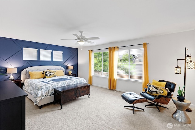 1897 Claret Loop NW, Poulsbo, WA 98370 - bedroom featuring light carpet and ceiling fan