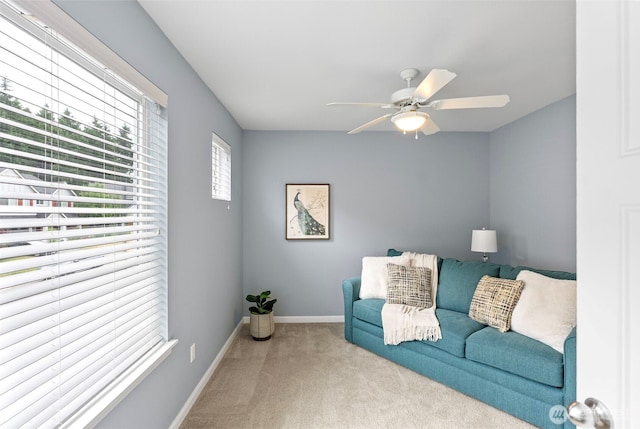 1897 Claret Loop NW, Poulsbo, WA 98370 - sitting room with carpet flooring and ceiling fan
