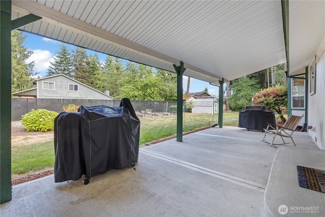11411 208th Ave E, Bonney Lake, WA 98391 - fenced backyard with a patio and grilling area