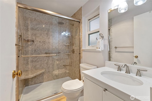 11411 208th Ave E, Bonney Lake, WA 98391 - bathroom featuring a stall shower and vanity