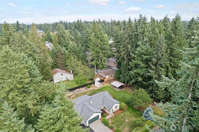 11411 208th Ave E, Bonney Lake, WA 98391 - aerial view of property and surrounding area with a forest