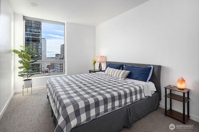 1808 Minor Ave Unit 3005, Seattle, WA 98101 - bedroom with carpet and a view of city