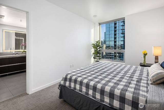 1808 Minor Ave Unit 3005, Seattle, WA 98101 - bedroom featuring carpet floors and floor to ceiling windows