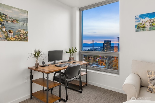 1808 Minor Ave Unit 3005, Seattle, WA 98101 - carpeted office with baseboards