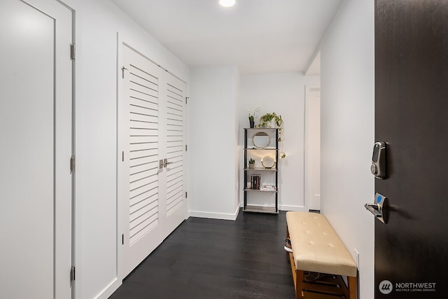 1808 Minor Ave Unit 3005, Seattle, WA 98101 - hall with dark wood-type flooring and recessed lighting
