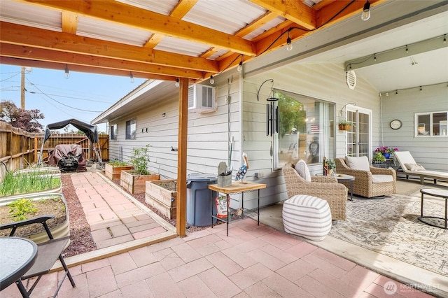 407 Offut Dr, Moses Lake, WA 98837 - view of patio / terrace with an AC wall unit