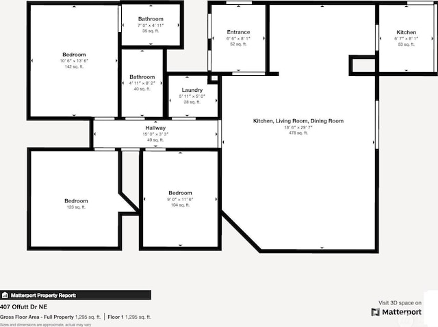407 Offut Dr, Moses Lake, WA 98837 - view of home floor plan