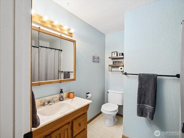 2613 172nd Pl SE, Bothell, WA 98012 - bathroom with vanity, a textured wall, and a textured ceiling
