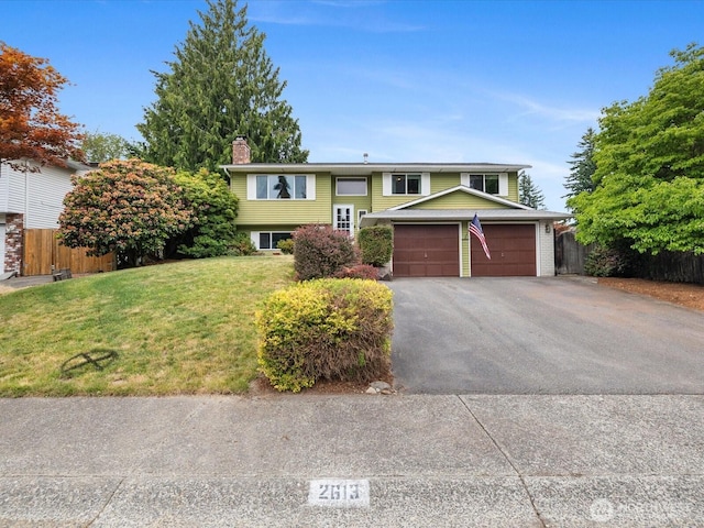 2613 172nd Pl SE, Bothell, WA 98012 - raised ranch with a chimney and a garage
