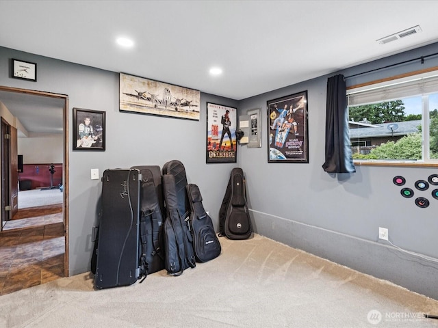 2613 172nd Pl SE, Bothell, WA 98012 - carpeted home theater room with recessed lighting