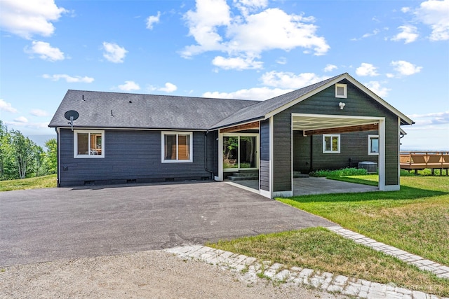 874 W State Route 4, Cathlamet, WA 98612 - back of property with a yard, a patio area, and driveway