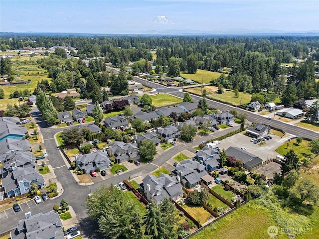 11008 36th Ave Court E, Tacoma, WA 98446 - aerial perspective of suburban area with a heavily wooded area