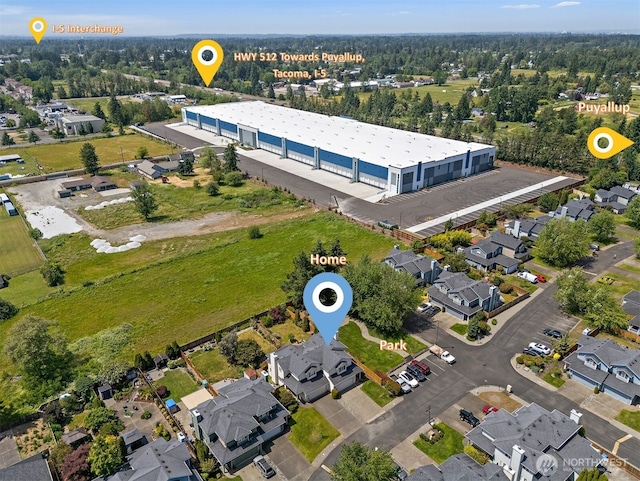 11008 36th Ave Court E, Tacoma, WA 98446 - aerial view of residential area