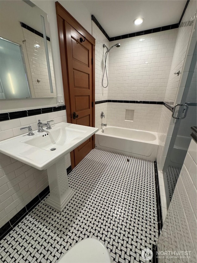 8329 20th St SE, Lake Stevens, WA 98258 - bathroom with bathtub / shower combination and toilet