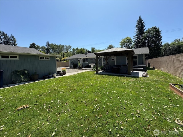 8329 20th St SE, Lake Stevens, WA 98258 - fenced yard featuring a gazebo and a patio area