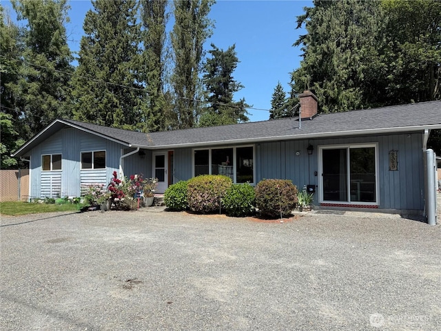 8329 20th St SE, Lake Stevens, WA 98258 - ranch-style home with a chimney and a shingled roof