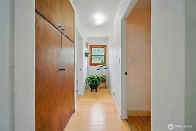634 University St, Walla Walla, WA 99362 - corridor featuring light wood-type flooring and baseboards
