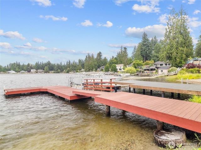 2519 Carpenter Rd, Lacey, WA 98503 - dock area featuring a water view and view of scattered trees