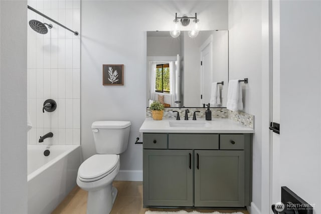 81 Plateau Loop, Cle Elum, WA 98922 - bathroom featuring vanity, shower / bathtub combination, and tile patterned floors