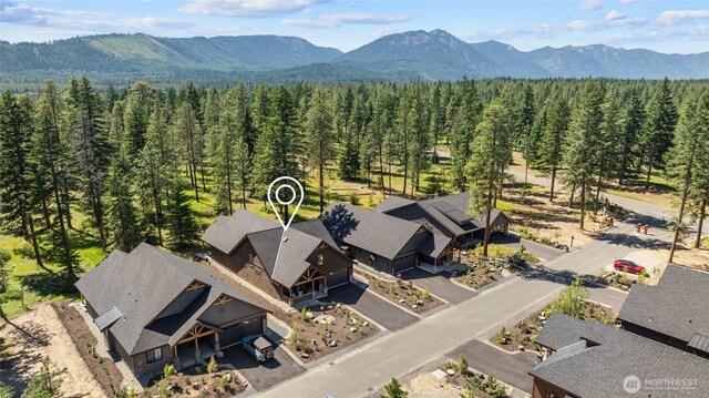 81 Plateau Loop, Cle Elum, WA 98922 - bird's eye view of a mountain backdrop and a heavily wooded area