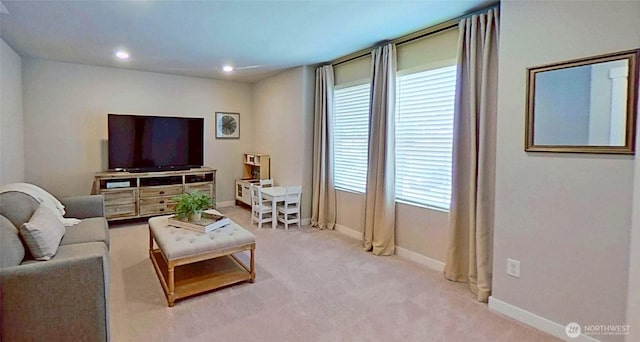5845 Waverly Rd SW, Port Orchard, WA 98367 - living area with light carpet and recessed lighting