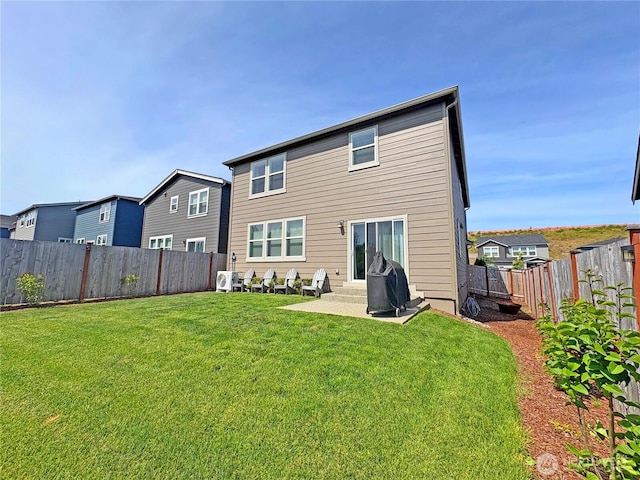 5845 Waverly Rd SW, Port Orchard, WA 98367 - back of property with a fenced backyard, a patio, and a residential view