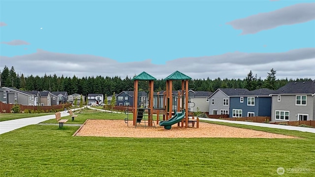 5845 Waverly Rd SW, Port Orchard, WA 98367 - community playground featuring a residential view and a lawn