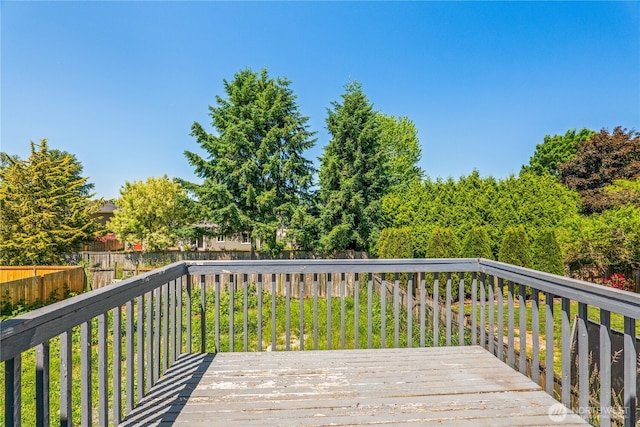 16411 156th St SE, Monroe, WA 98272 - wooden deck with a fenced backyard