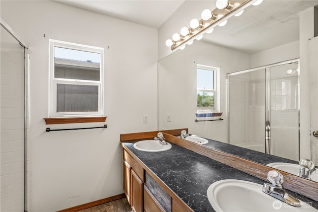 16411 156th St SE, Monroe, WA 98272 - full bath with double vanity and an enclosed shower