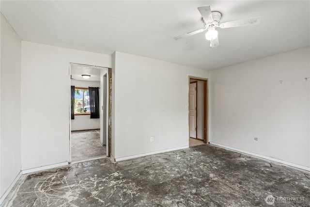 16411 156th St SE, Monroe, WA 98272 - empty room with baseboards and a ceiling fan