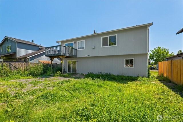 16411 156th St SE, Monroe, WA 98272 - rear view of property featuring a wooden deck