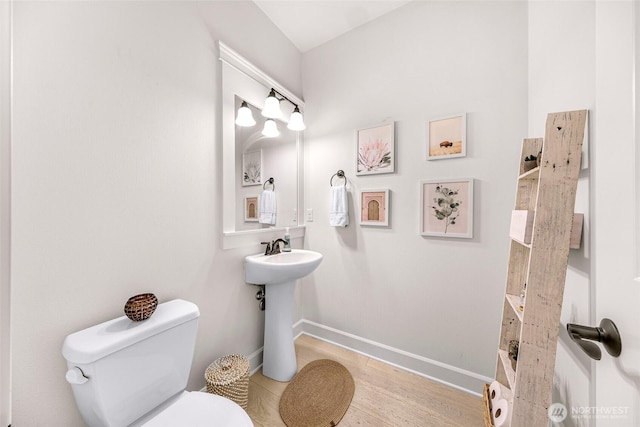 2166 NE Morgan Ln, Issaquah, WA 98029 - bathroom featuring toilet and wood finished floors