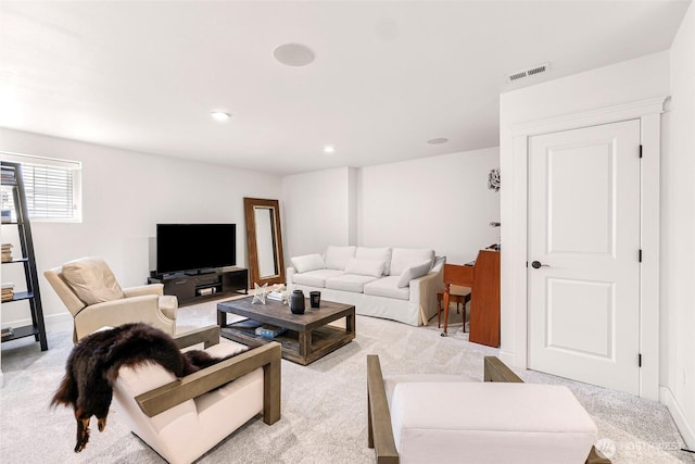 2166 NE Morgan Ln, Issaquah, WA 98029 - living area featuring light carpet and recessed lighting