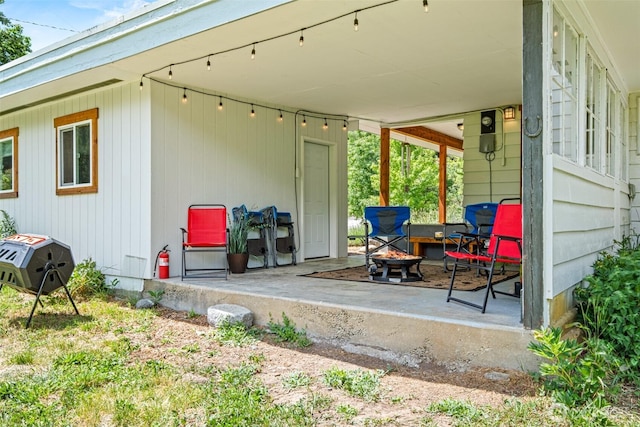14985 Chumstick, Leavenworth, WA 98826 - view of patio / terrace featuring a fire pit