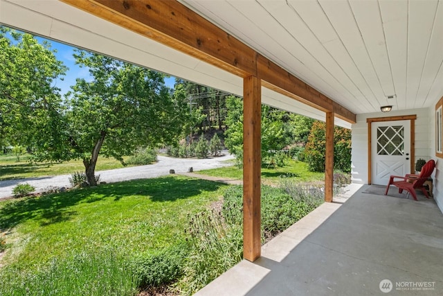 14985 Chumstick, Leavenworth, WA 98826 - view of patio / terrace featuring view of scattered trees
