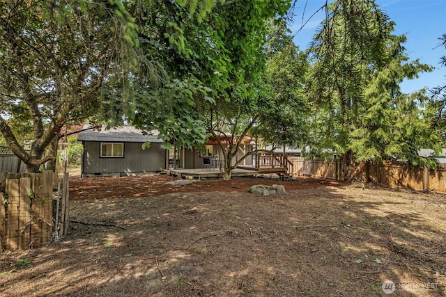 7040 SE Truman St, Port Orchard, WA 98366 - view of yard with a deck