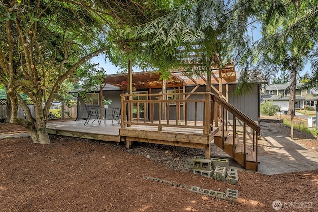 7040 SE Truman St, Port Orchard, WA 98366 - rear view of house with a deck