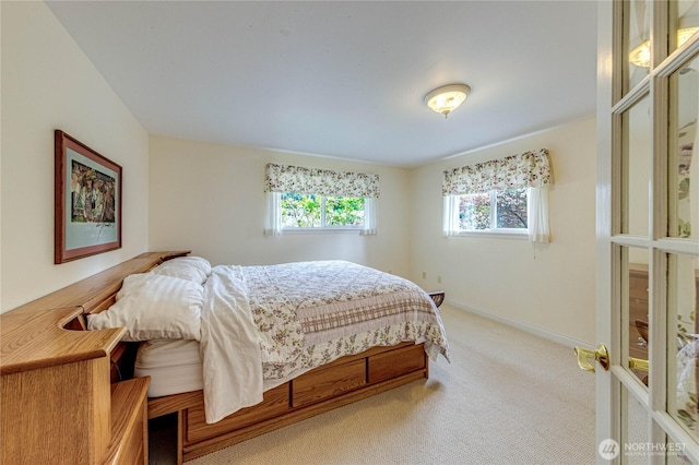141 Leslie Ln, Sequim, WA 98382 - bedroom featuring light carpet and baseboards