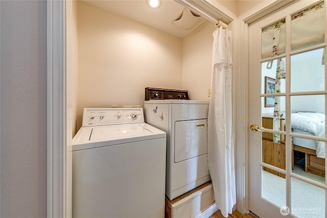 141 Leslie Ln, Sequim, WA 98382 - washroom featuring independent washer and dryer
