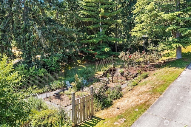 14504 Glen Acres Rd, Vashon, WA 98070 - view of yard featuring a vegetable garden